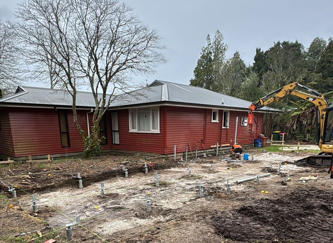 Rotorua House Addition - Timber Floors Blade Pile New Zealand