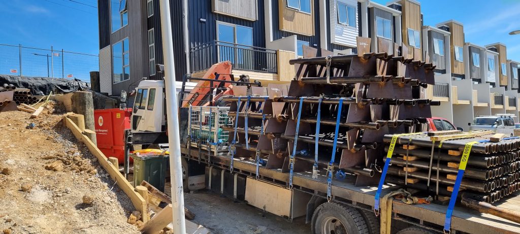 West Auckland Retaining Wall - Soft Ground Blade Pile New Zealand